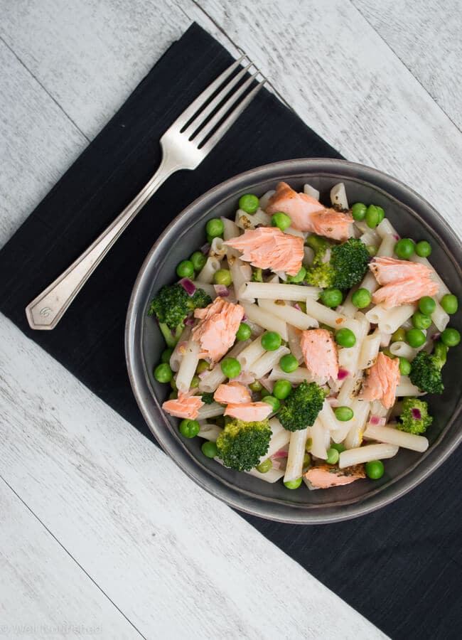 Well Nourished | Smoked Salmon, Pea and Broccoli Pasta