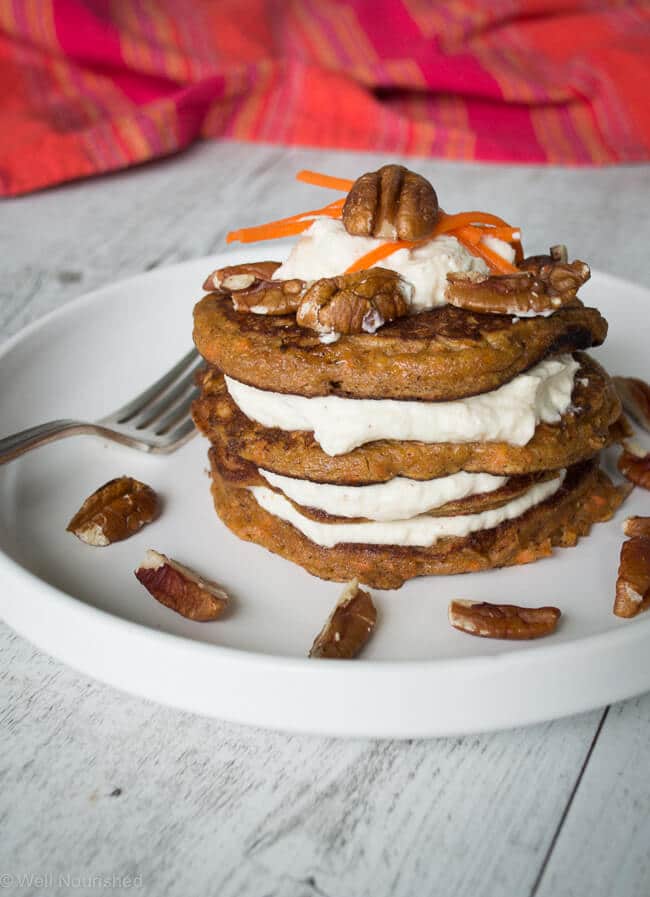 Well Nourished | Carrot Cake Pancakes