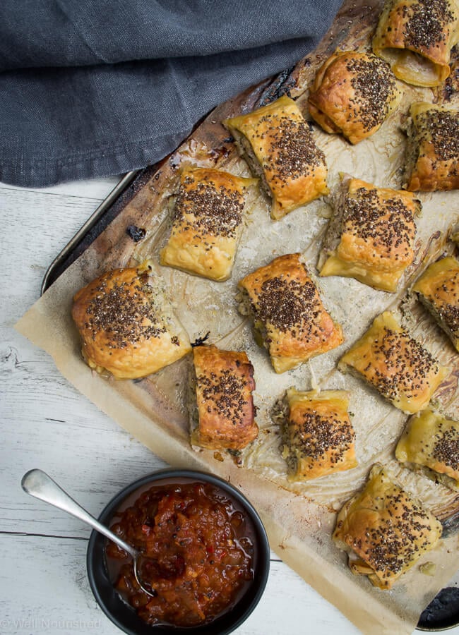 Pork and apple store sausage rolls