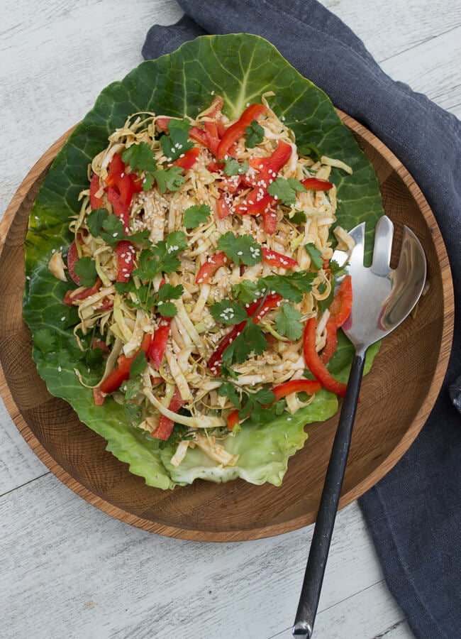 Polynesian coleslaw - This delicious, healthy Polynesian Coleslaw is easy to make and so much better than a traditional coleslaw. Sure to become a favourite.