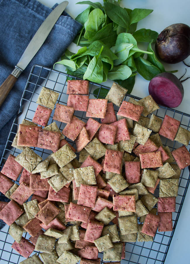 Savoury veggie crackers - These Savoury Veggie Crackers are a delicious, very easy to make and a great way to include a little veggies. They are wheat, dairy, nut and egg-free and have a gluten-free option too.