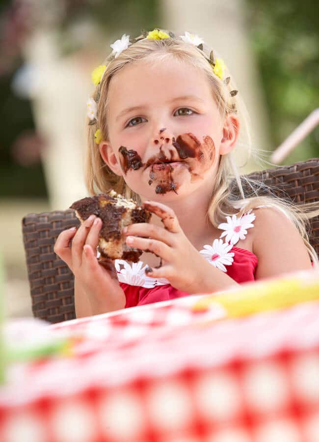 Move away from the junk food - what to do when your kids gorge them selves on junk food at parties. Tips for raising healthy kids.