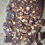 Thius Maple Macadamia Chocolate Bark is an easy to make, decadent chocolate treat, minus the guilt. Dairy, gluten, grain-free and vegan.