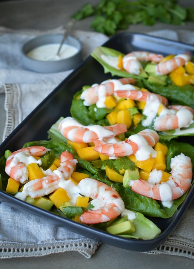 These Prawns with Mango Avocado Salsa are an easy to to make, entree or starter that's sure to impress!