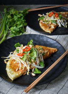 This Asian Omelette with a Sprout Salad makes for a sensational, nourishing, and quick breakfast, lunch or dinner.