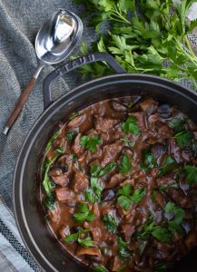 This Slow Cooked Beef Stroganoff is a nourishing, set & forget recipe. Packed with healthy ingredients this is a family favourite.