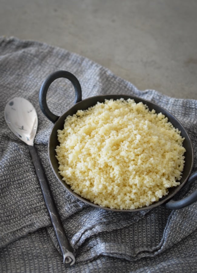 This Lemony Couscous A really fast and simple side dish that suits Middle Eastern or Mediterranean flavoured dishes perfectly.