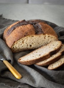 This 100% Spelt Sourdough Loaf has a wonderful nutty flavor. If you are really wheat sensitive this your best option in sourdough.