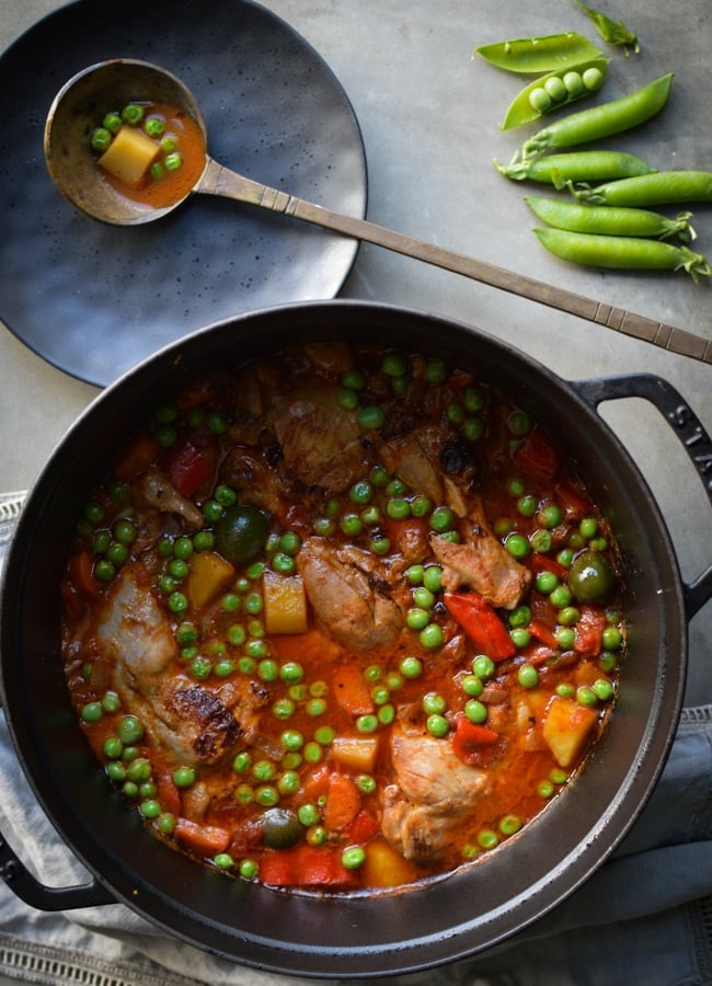 This one pan Cuban chicken stew is really easy to make and so incredibly delicious. It’s a real mix of the Spanish and African flavours unique to Cuban cuisine and a well rounded casserole that will definitely become a firm favourite!