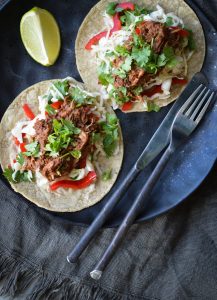 This Mexican Chicken Mole is such a delicious meal. My kids call it ‘chocolate’ chicken due to the addition of dark chocolate.