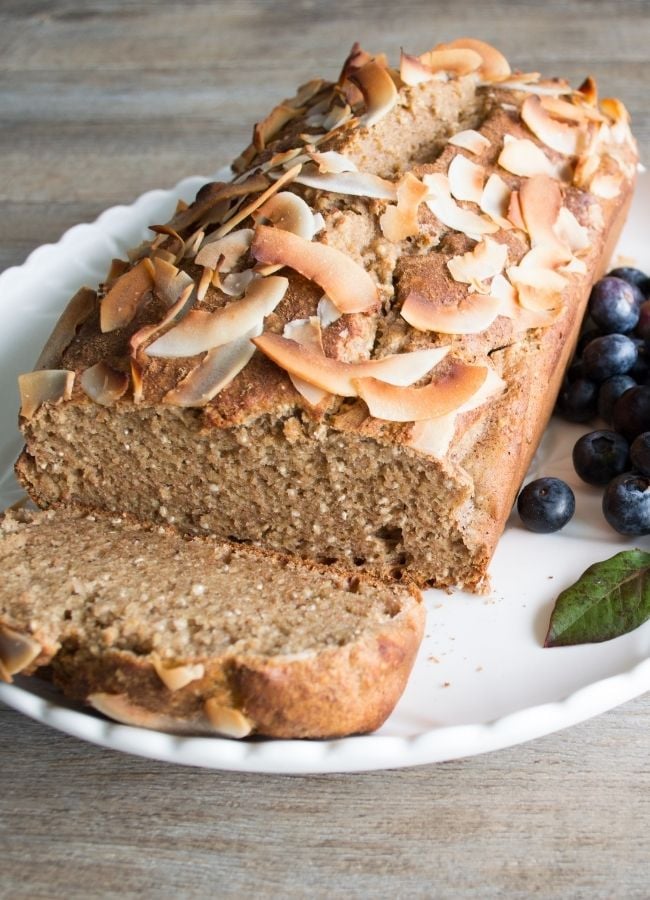 This delicious Banana Bread is perfect for breakfast, or a snack. This version is low in sugar and a perfect way to start the day.