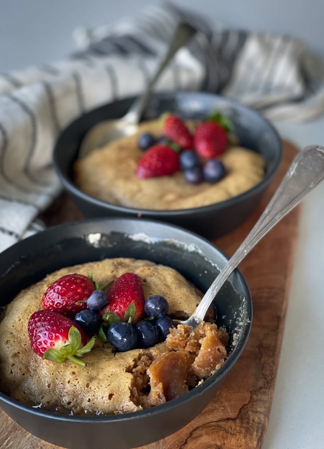 This simple, protein rich, grain-free Nut Butter Pudding is sure to become a firm favourite. Dessert doesn’t get much simpler than this!