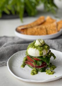 This Antipasto Stack is a sensational starter for two. It's so quick and easy to make but just the most incredible flavour combination. Make sure you choose the best vine ripened tomato and the freshest basil.