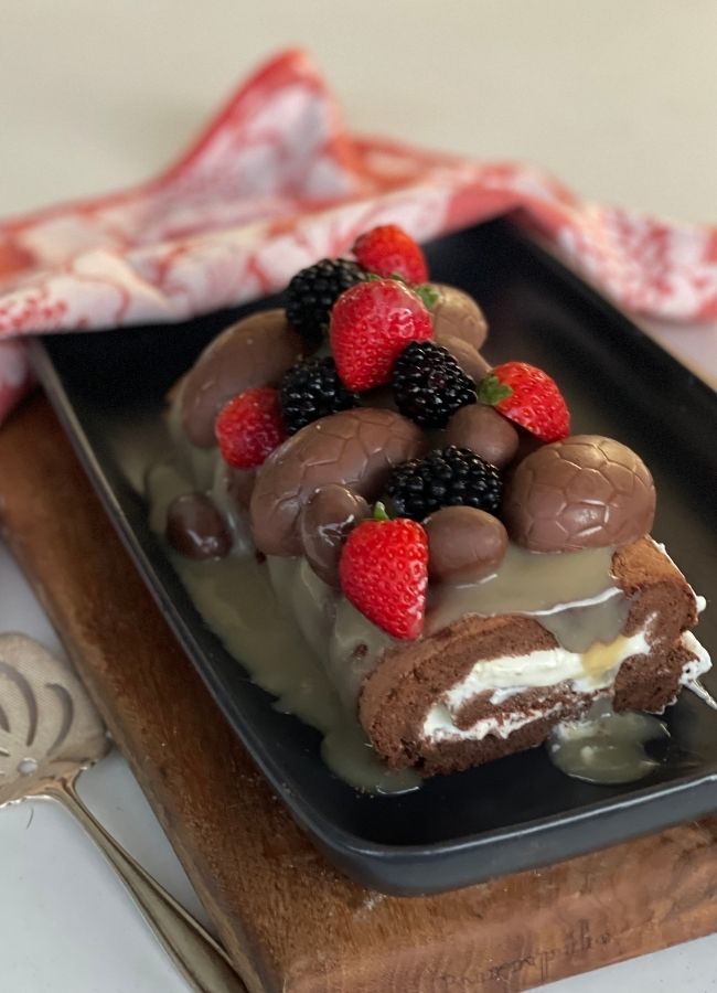 Chocolate Sponge Roulade-image