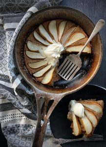This Ginger Pear Pan Pudding is a delicious, quick and easy to make dessert that my ginger loving family adores.