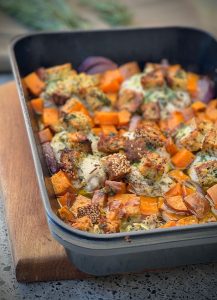 This deliciously Chicken Kiev Tray Bake tastes amazing and a lazier twist on the classic dish and only one tray required!
