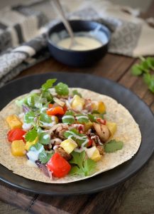 This simple Tray Baked Mexican Chicken is a nutritionally balanced meal that’s quick to prep, quick to cook and tastes incredible.