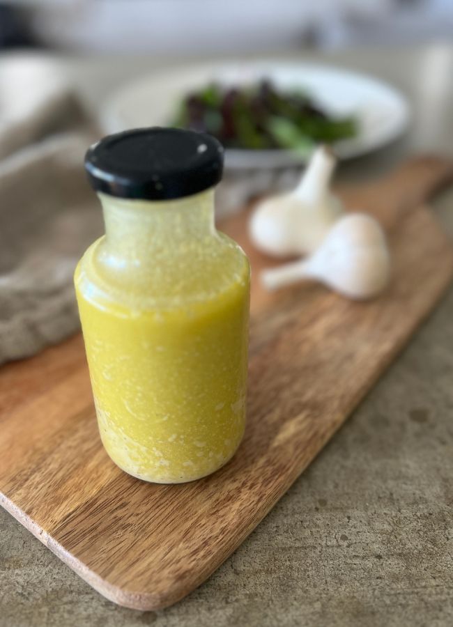 There's so much goodness in this simple Creamy Dressing. Probiotics, apple cider vinegar and good fats, garlic and honey!