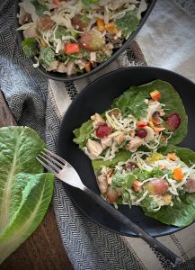 This healthy and super delicious Curried Chicken Salad is a great way to use up leftover chicken or a quick and easy mid week meal.