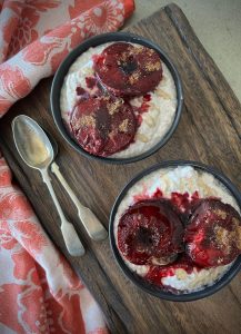 This Honey Plum Chia Pudding is a nourishing, delicious flavour combination and also a great way to use up plums as we come to the end of the stone fruit season.