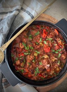Another one pot wonder, this Smoky Pork Stew is a sweet and smoky meal that you're going to love.