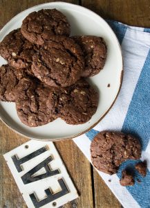 These Cookie Monsters cookies are really nourishing, very chocolatey & an easy, heathy lunchbox treat that kids love.