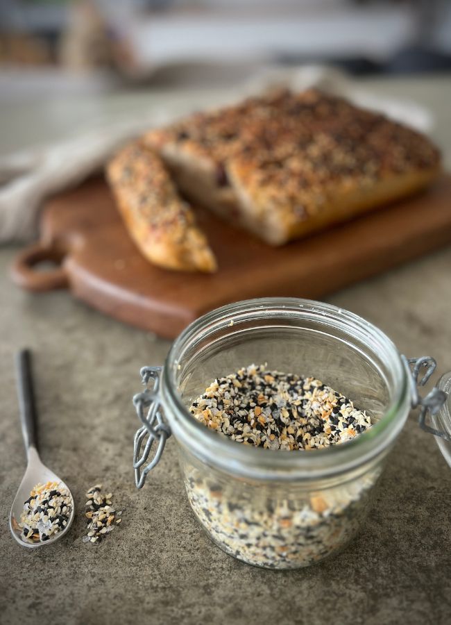 This universal seasoning is something to keep in the pantry at all times. If you've ever wanted to add a little 'something' to your protein, on eggs, in dough ... anything really!
