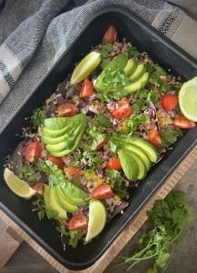 These Quick Tuna Nachos are a perfect pantry meal, an excellent go-to when I'm needing an easy, quick meal. I love the crunch of corn chips and the bursts of juicy corn, flakes of tuna, melty cheese and everything else. This is also a great build-your-own-bowl - keep the salad separate and everyone can add their own favourites.