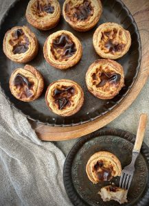 Indulge in the delightful flavors of our bite-sized Portuguese Custard Tarts, a perfect blend of sweetness and wholesome goodness. Made with fresh, organic eggs and low sugar, these tarts offer a healthier twist on the classic favorite.