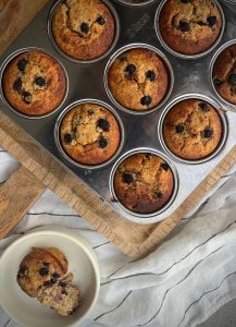 These deliciously moist, grain-free Lemon Blueberry Muffins are a beautiful combination of flavours that my family just loves.