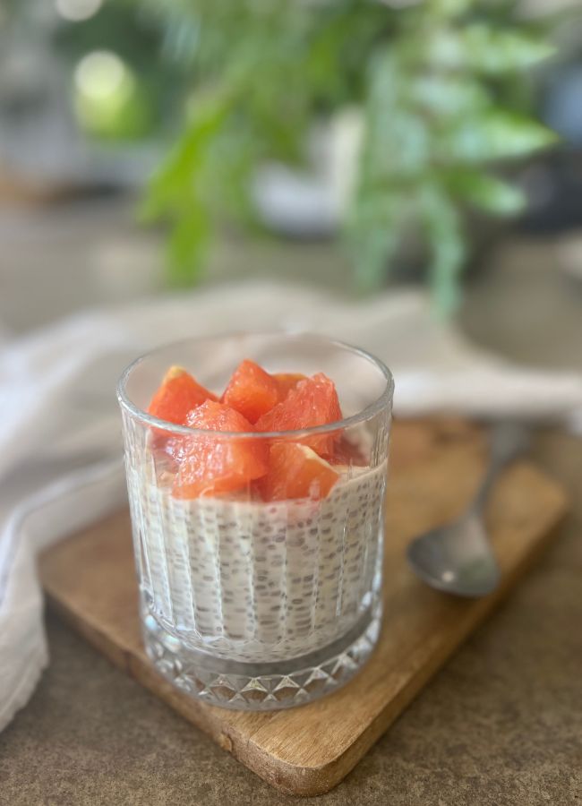 This refreshing orange chia pudding is a nourishing make-ahead breakfast or snack, packed with protein, fibre, omega-3s and vitamin C.