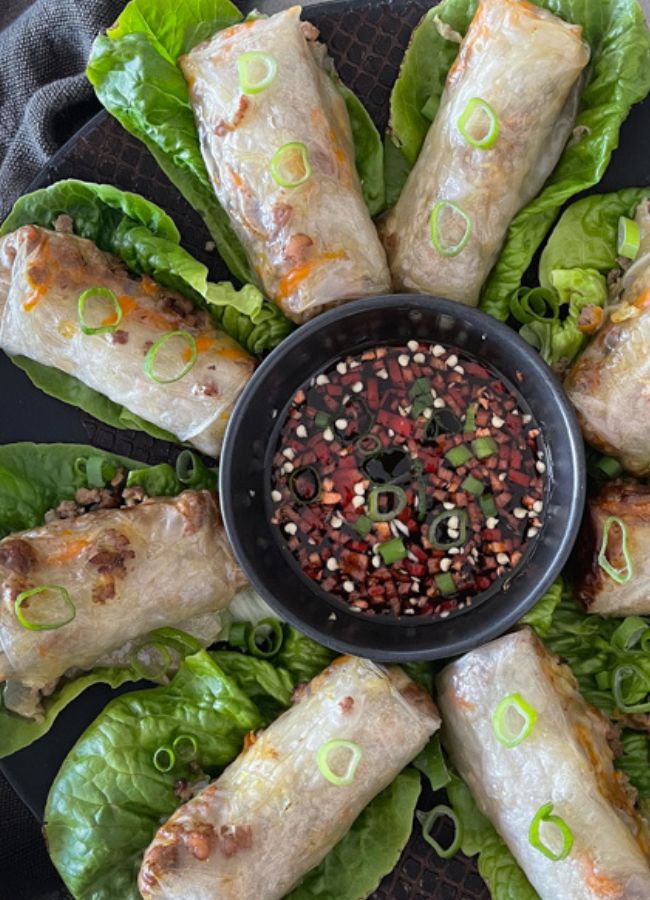 Quick Asian dipping sauce with tamari, garlic, sesame and chilli. A simple whole food condiment perfect for dumplings & rice paper rolls