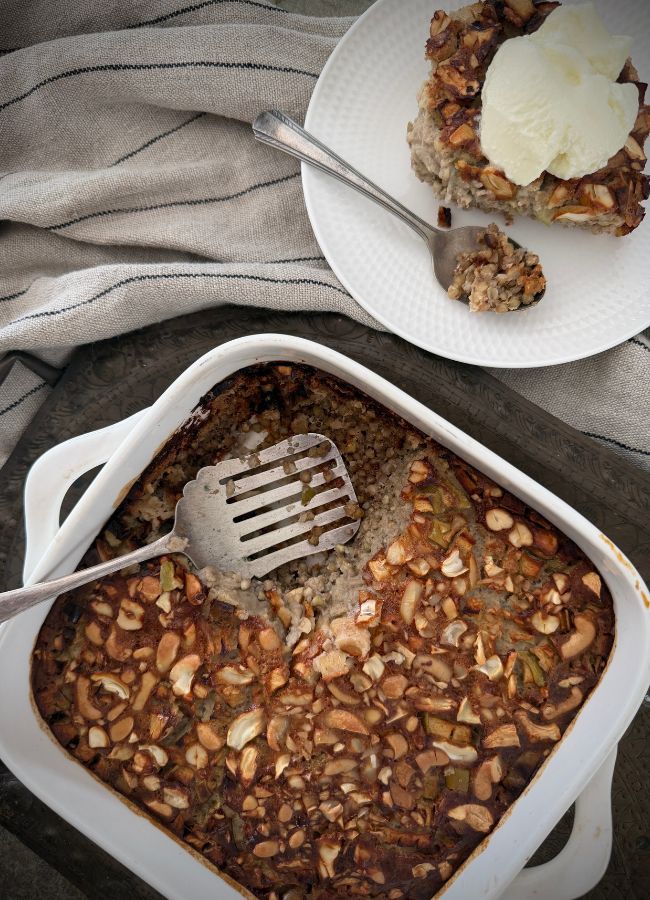 Apple buckwheat bake is a nourishing, protein and fibre rich make-ahead breakfast or snack made, perfect for busy mornings.