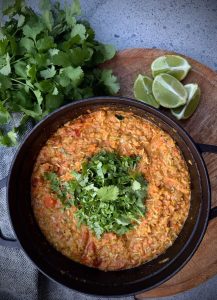 Oven baked kitchari is a nourishing one-pot meal that supports digestion, reduces inflammation and delivers comforting flavour.